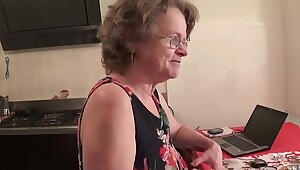Old Old bag Italian Granny