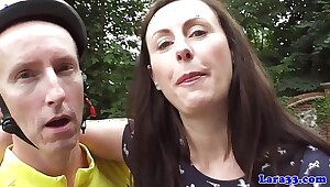 Euro english MILF in stockings anal fuck