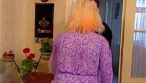Wild chubby granny stuffed hard