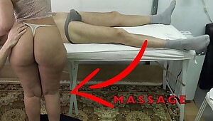 Maid Masseuse with Big Butt let me Lift her Dress & Fingered her Pussy While she Massaged my Dick !